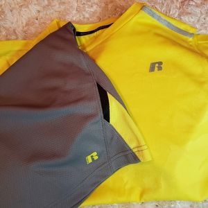 Russel performance Athletic Shorts & Shirt Dri-Power 360 M